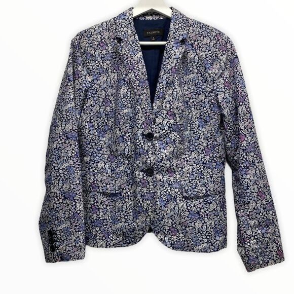 Talbots Jackets & Blazers - Talbots Women's Floral Cotton Blazer size 8